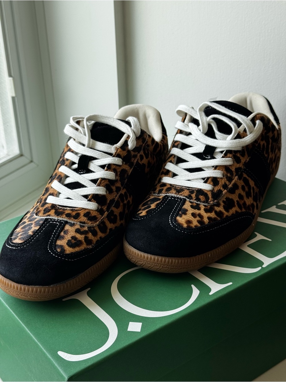 J.Crew Leopard Hair-calf Trainer